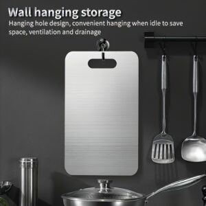 Premium Titanium Steel Double-Sided Chopping Board – Hygienic | multi-functional cutting board for meat | fruit | vegetables